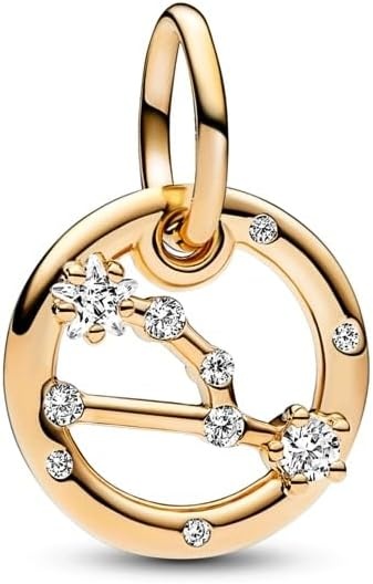 image:imagePANDORA Taurus Zodiac Dangle Charm Gift for Her Compatible ME Moments Shine with Cubic Zirconia With Gift Box