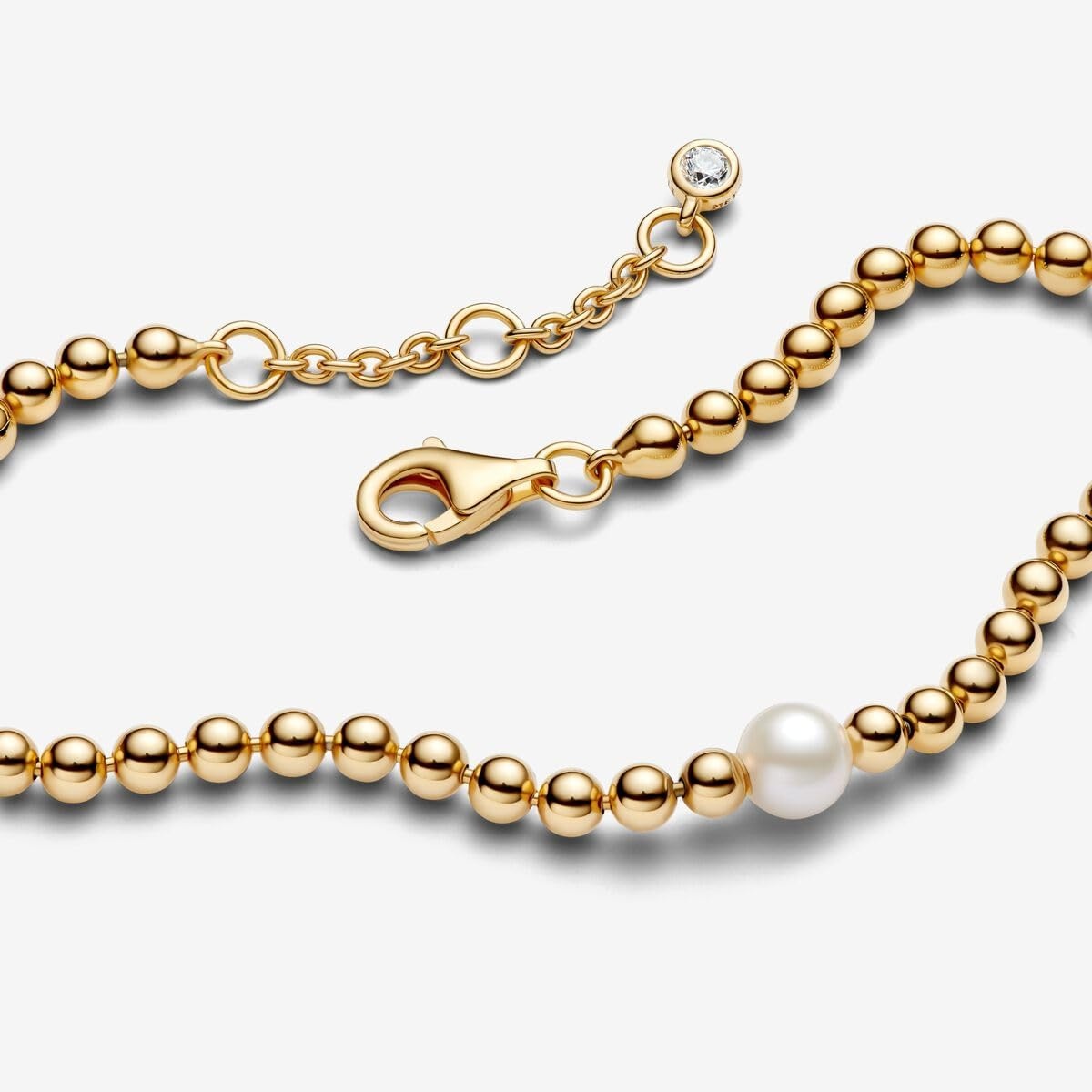 image:imagePANDORA Timeless Treated Freshwater Cultured Pearl amp Beads Bracelet Jewelry for Women Includes Gift Box180 Centimeters