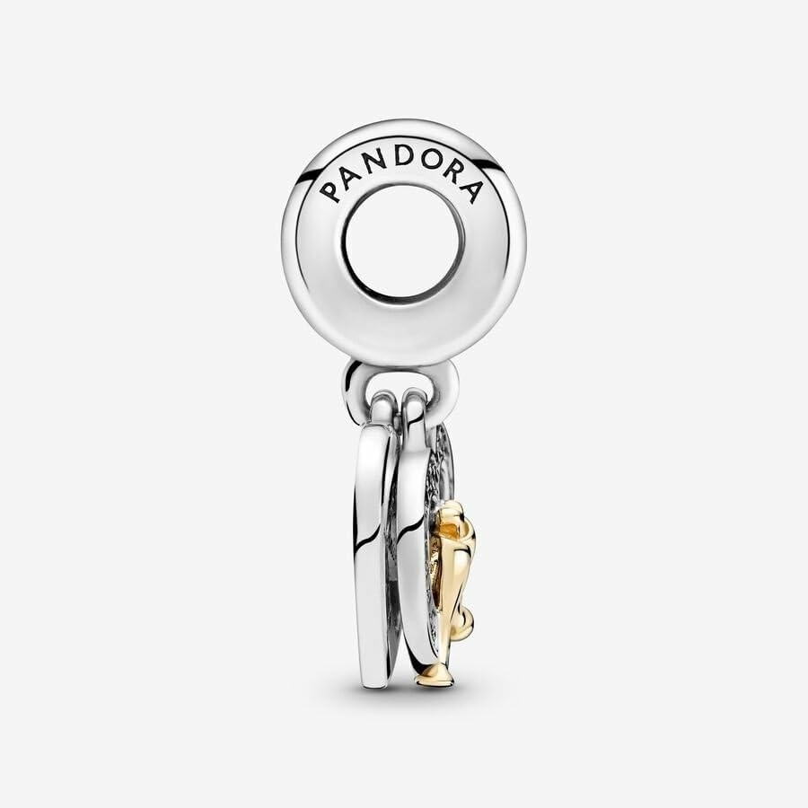 image:imagePANDORA TwoTone Happy Anniversary Dangle Charm Compatible Moments Jewelry for Women Gift for Women Sterling Silver Gold amp Cubic Zirconia With Gift Box
