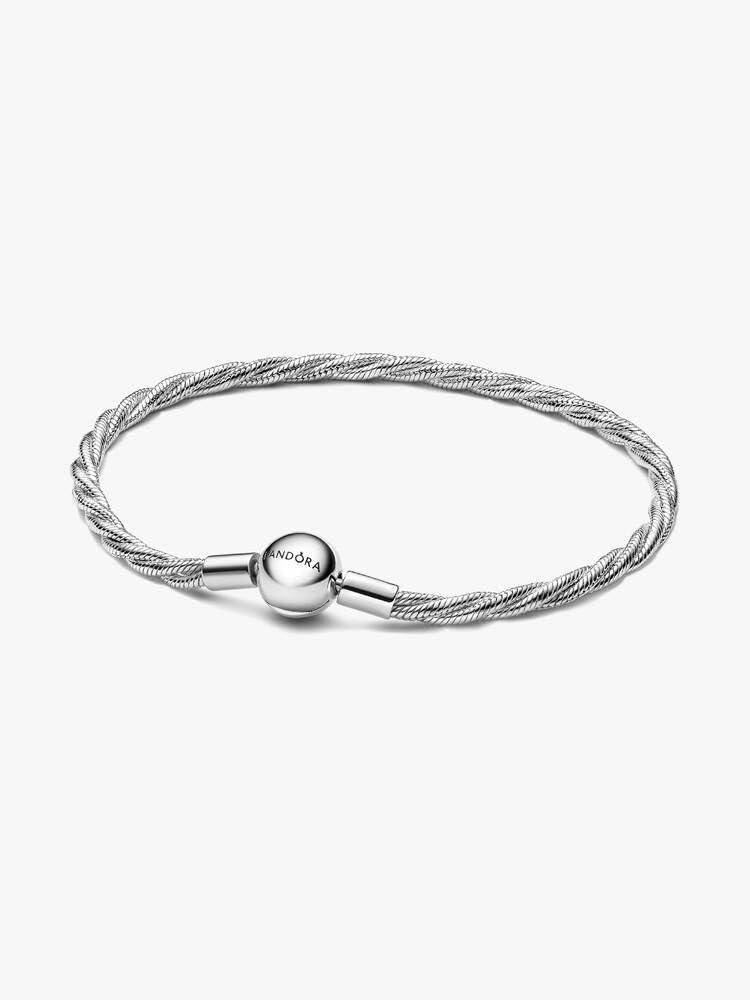 image:imagePANDORARound Clasp Twisted Snake ChainSterling silver With Gift BoxSilver