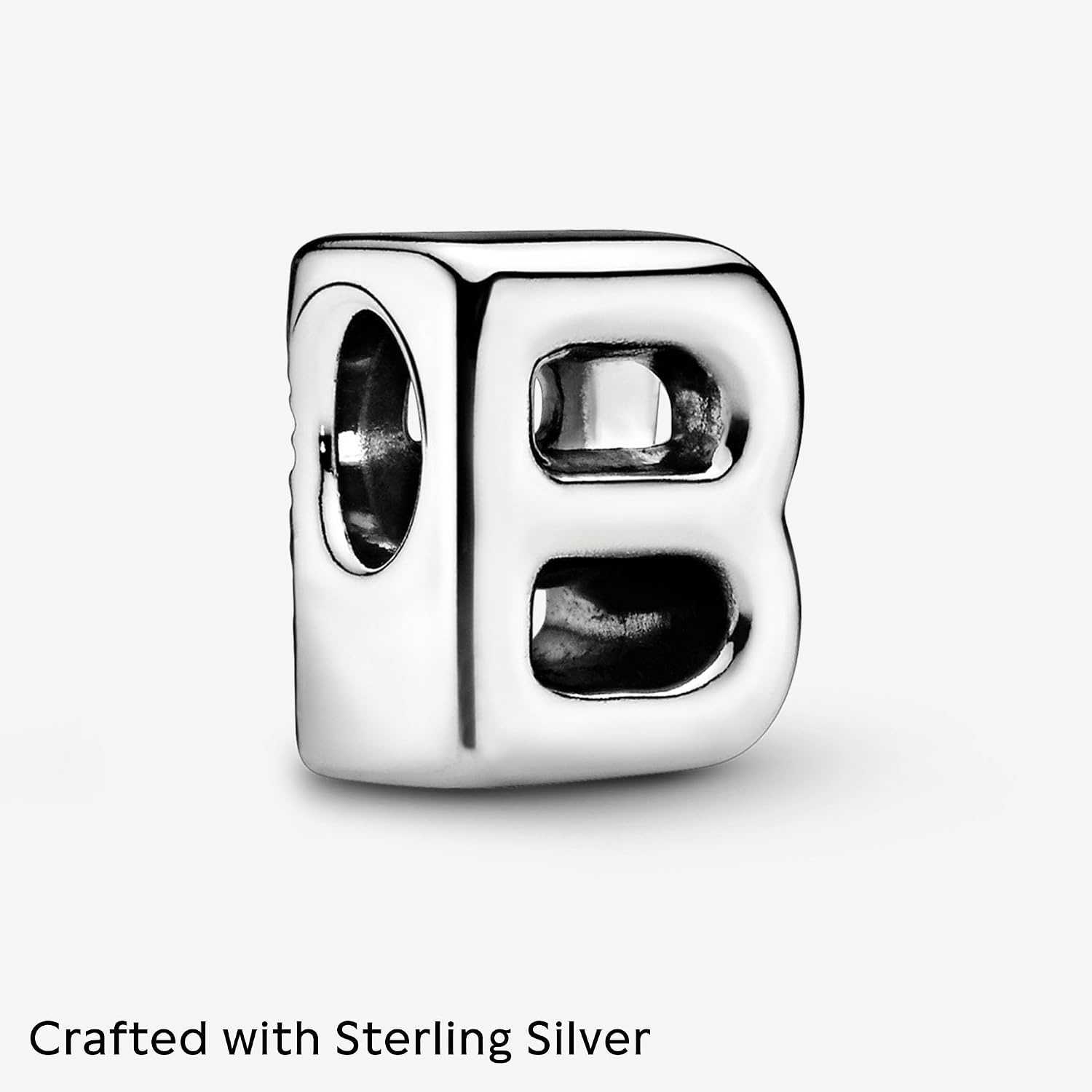 image:imagePandora Alphabet Charm Compatible Moments Gift for Her Made with Sterling Silver with Gift BoxLetter B
