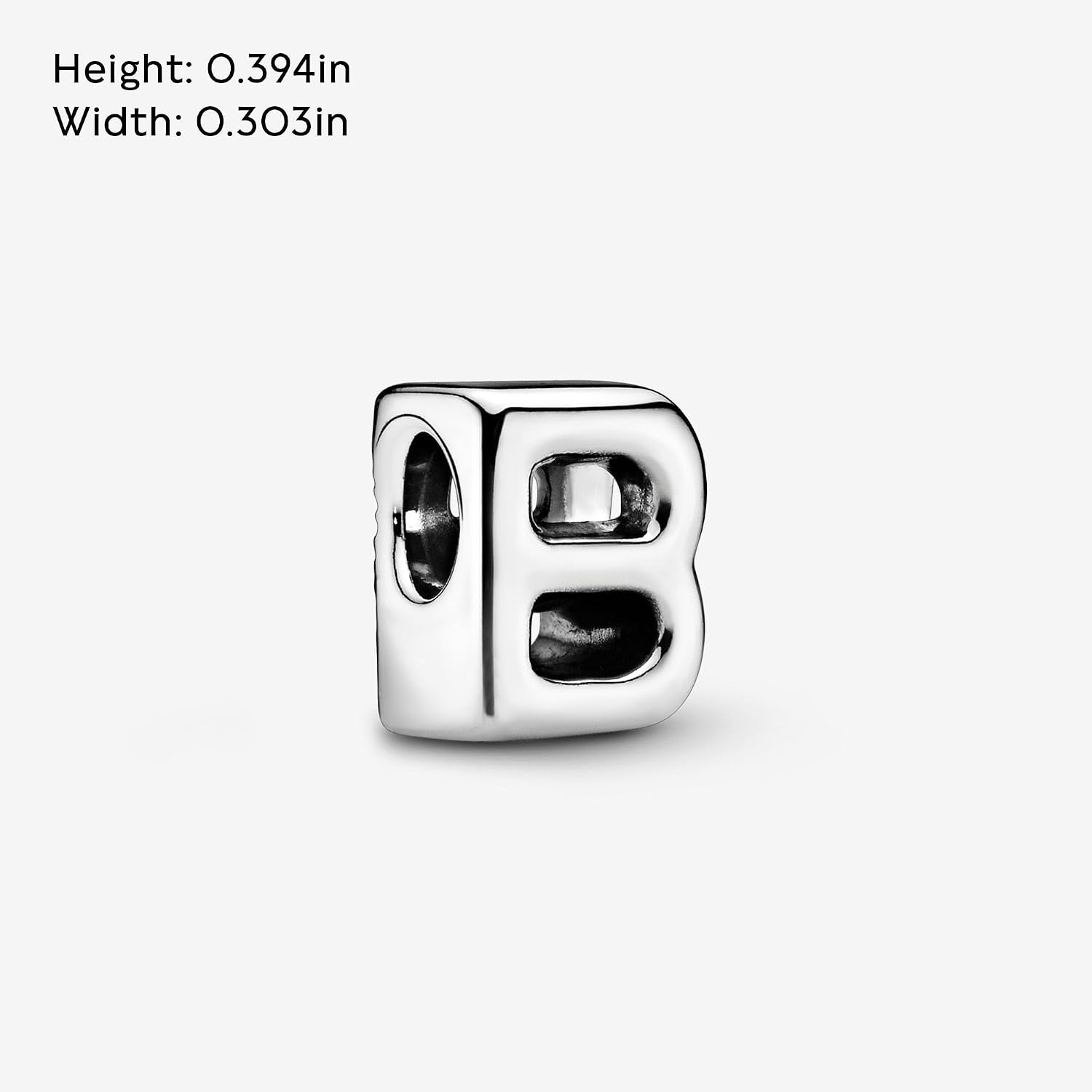 image:imagePandora Alphabet Charm Compatible Moments Gift for Her Made with Sterling Silver with Gift BoxLetter B