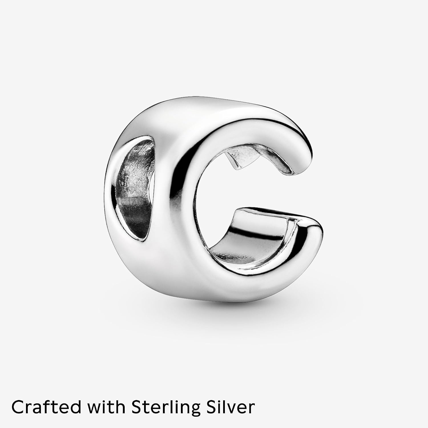 image:imagePandora Alphabet Charm Compatible Moments Gift for Her Made with Sterling Silver with Gift BoxLetter C