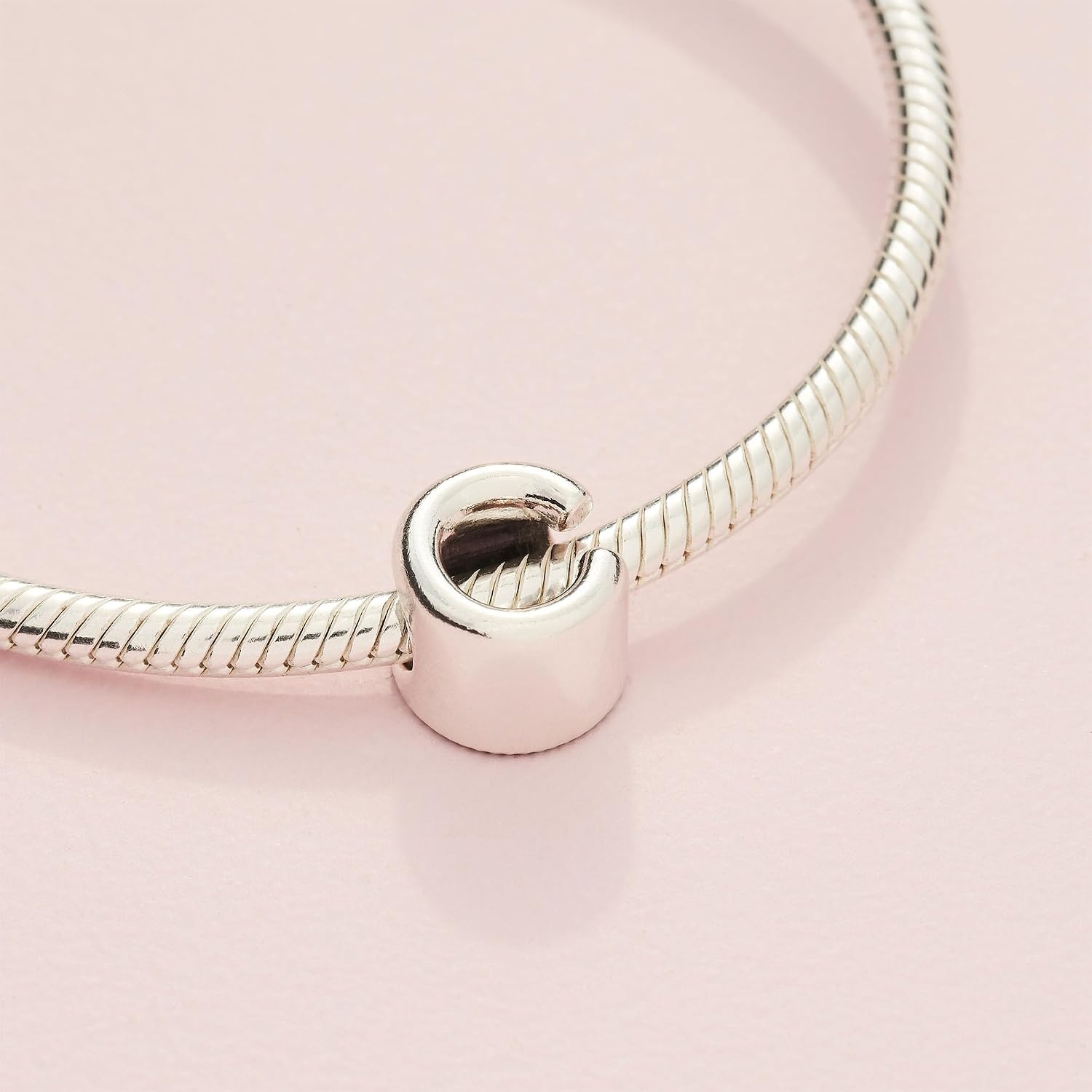 image:imagePandora Alphabet Charm Compatible Moments Gift for Her Made with Sterling Silver with Gift BoxLetter C