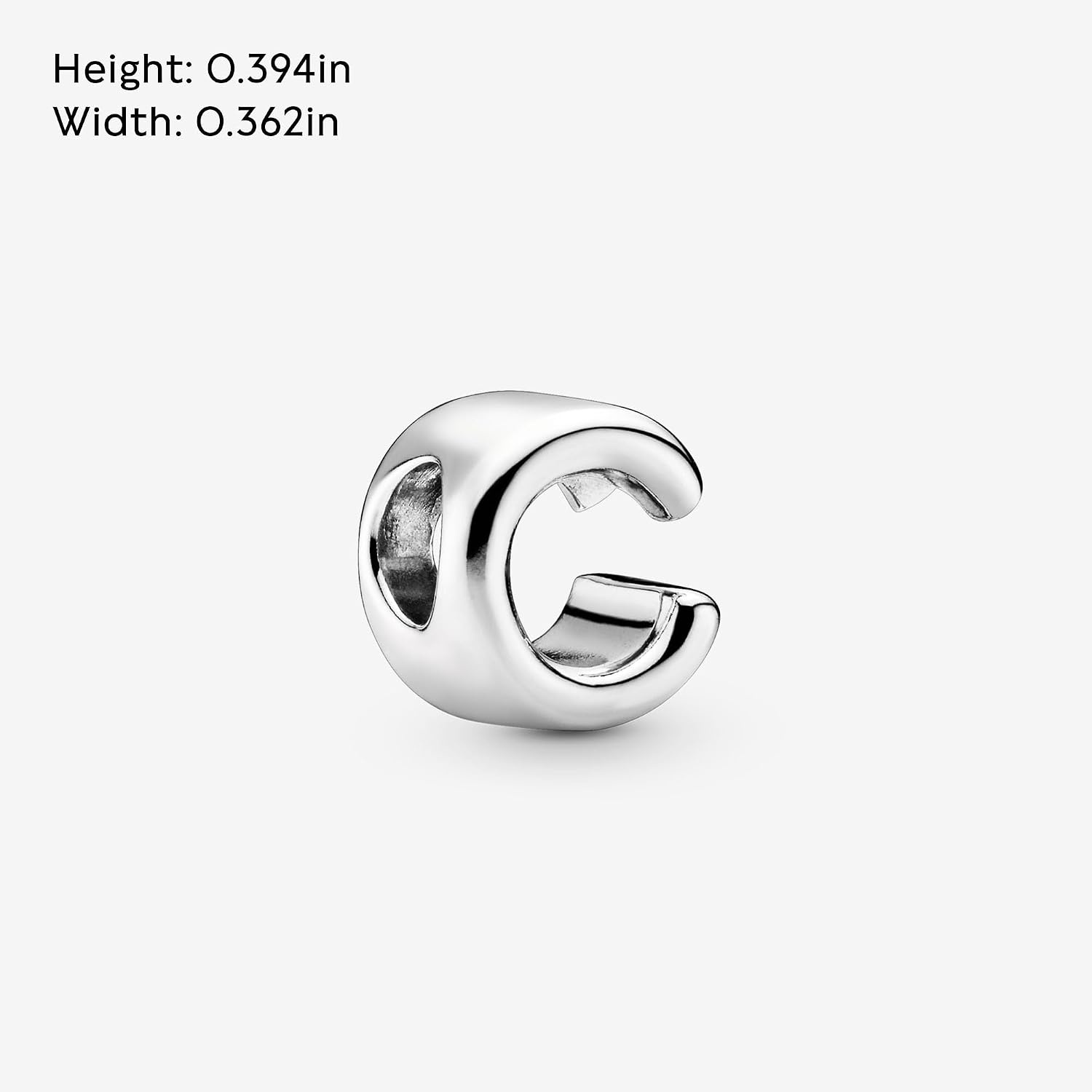 image:imagePandora Alphabet Charm Compatible Moments Gift for Her Made with Sterling Silver with Gift BoxLetter C