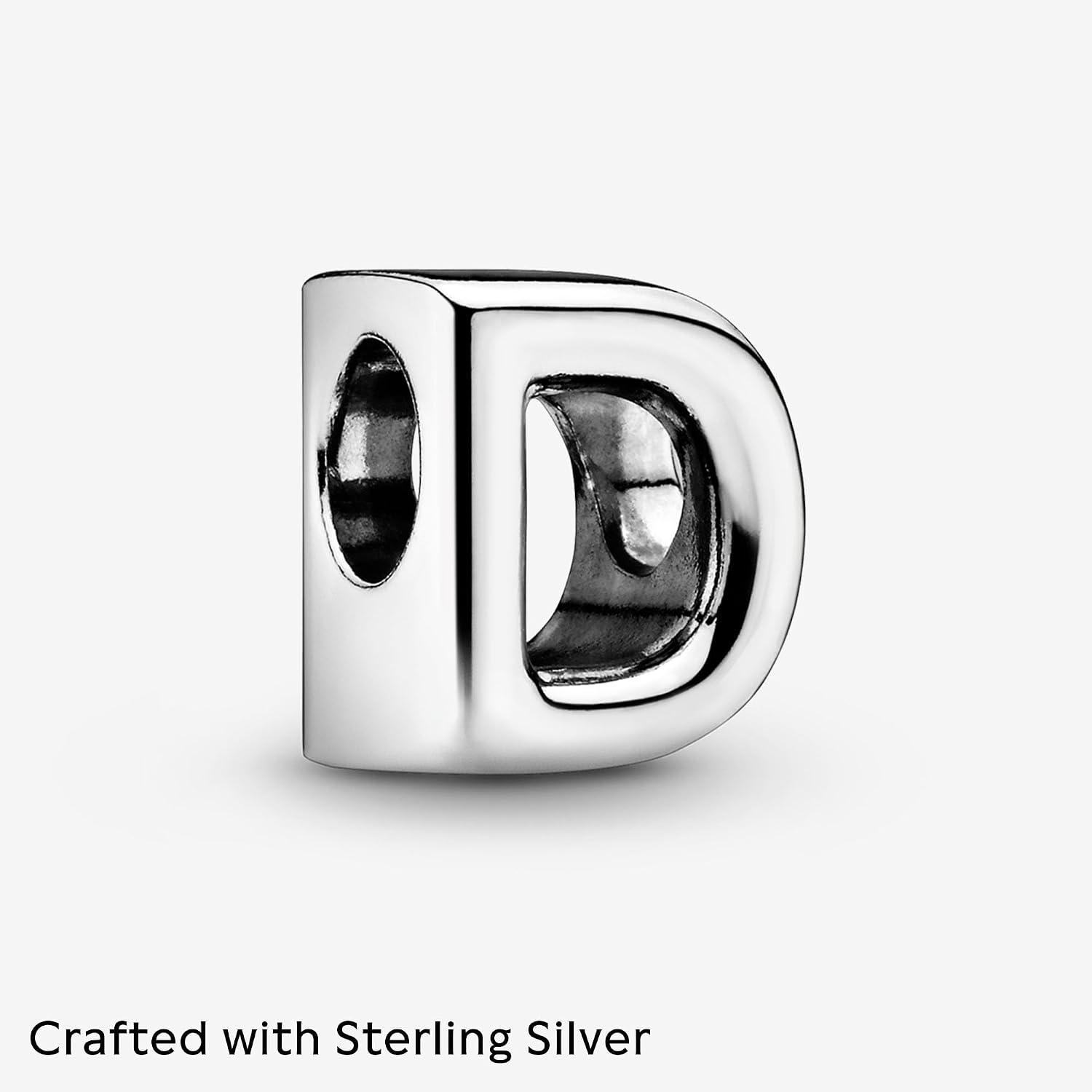 image:imagePandora Alphabet Charm Compatible Moments Gift for Her Made with Sterling Silver with Gift BoxLetter D