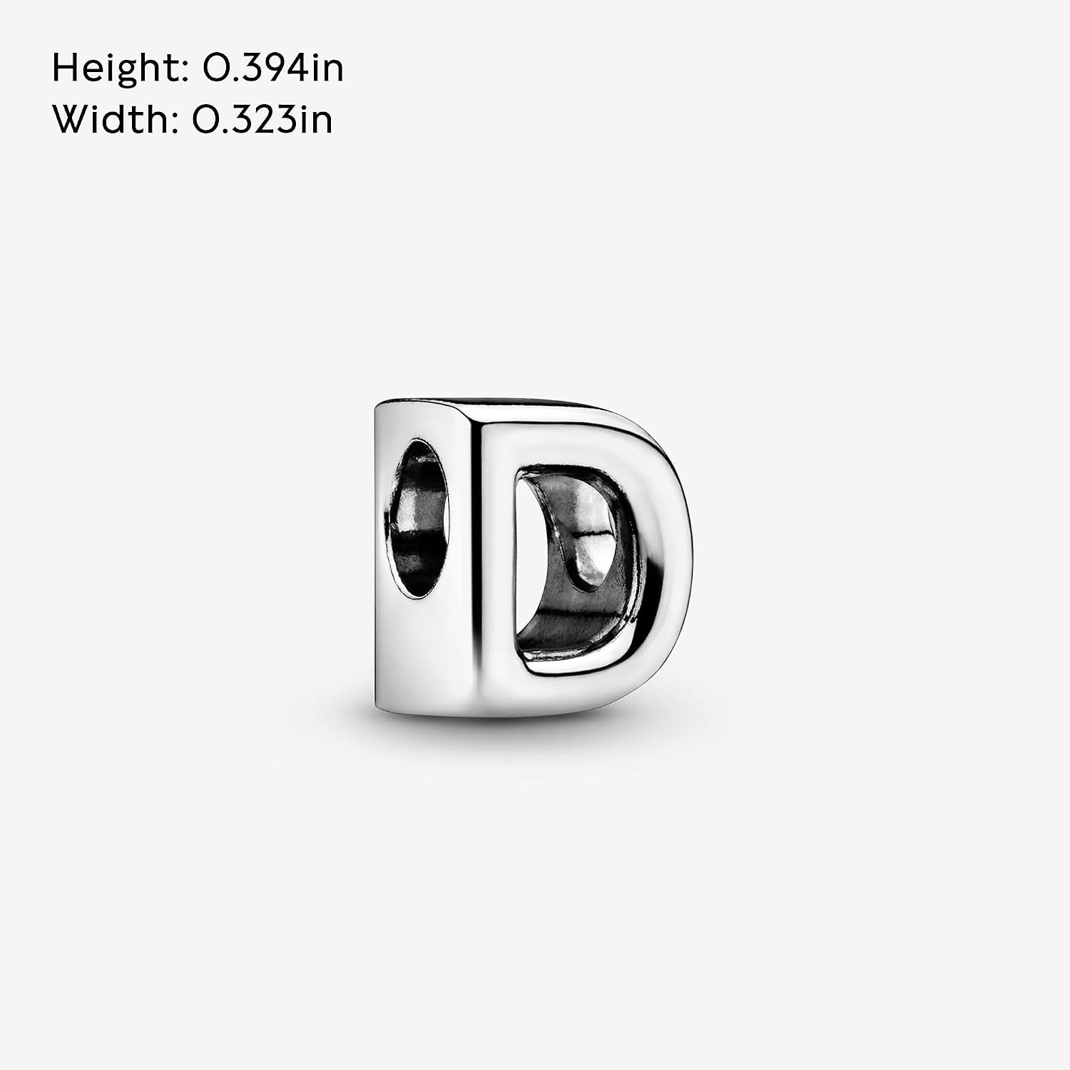 image:imagePandora Alphabet Charm Compatible Moments Gift for Her Made with Sterling Silver with Gift BoxLetter D