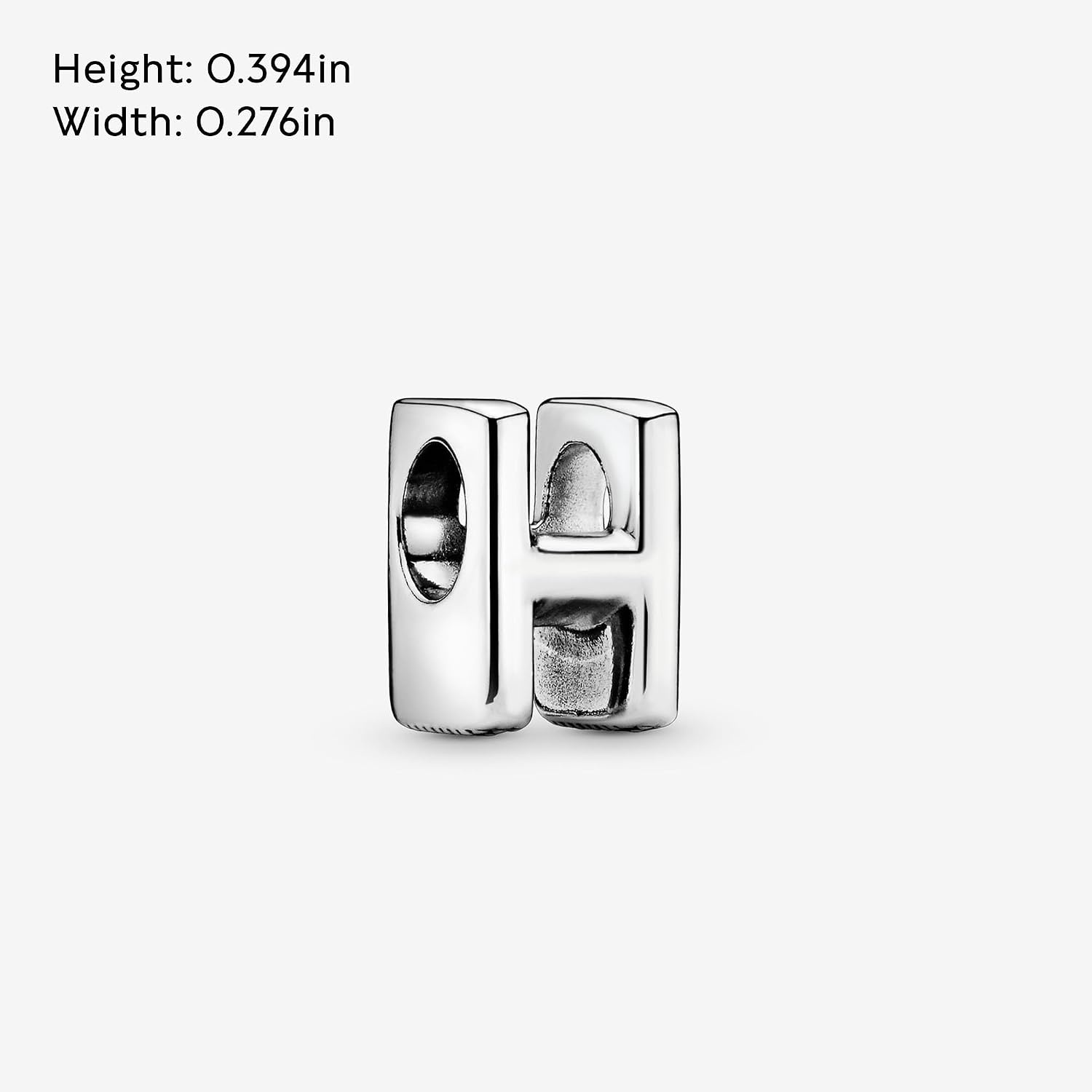 image:imagePandora Alphabet Charm Compatible Moments Gift for Her Made with Sterling Silver with Gift BoxLetter H