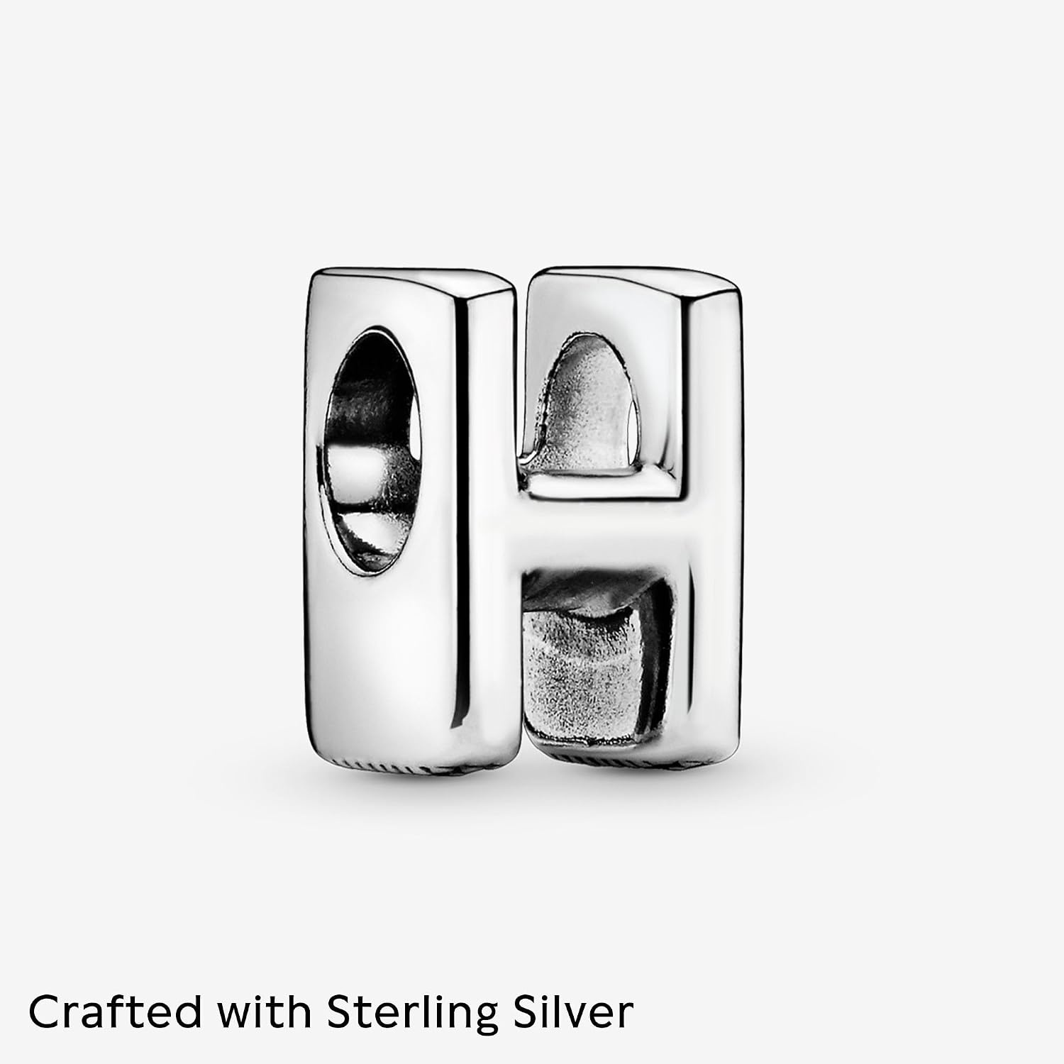 image:imagePandora Alphabet Charm Compatible Moments Gift for Her Made with Sterling Silver with Gift BoxLetter H