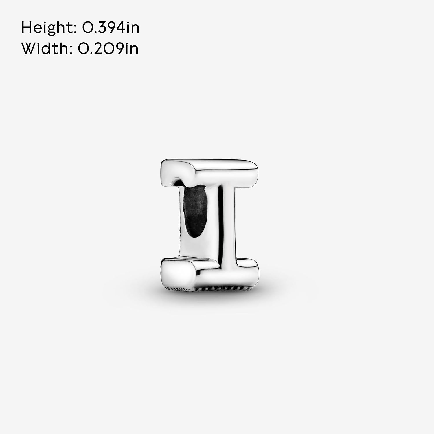 image:imagePandora Alphabet Charm Compatible Moments Gift for Her Made with Sterling Silver with Gift BoxLetter I