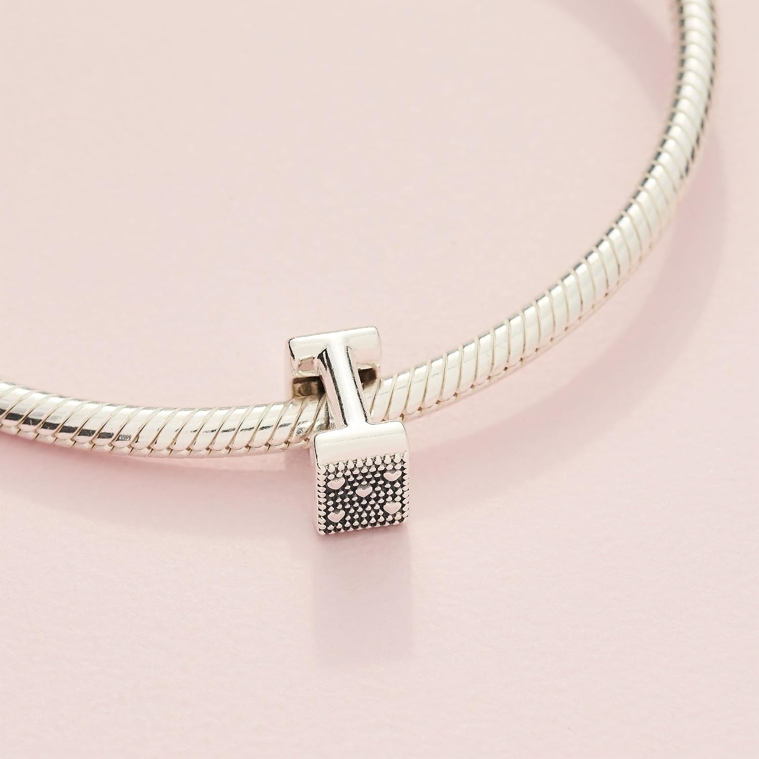 image:imagePandora Alphabet Charm Compatible Moments Gift for Her Made with Sterling Silver with Gift BoxLetter I