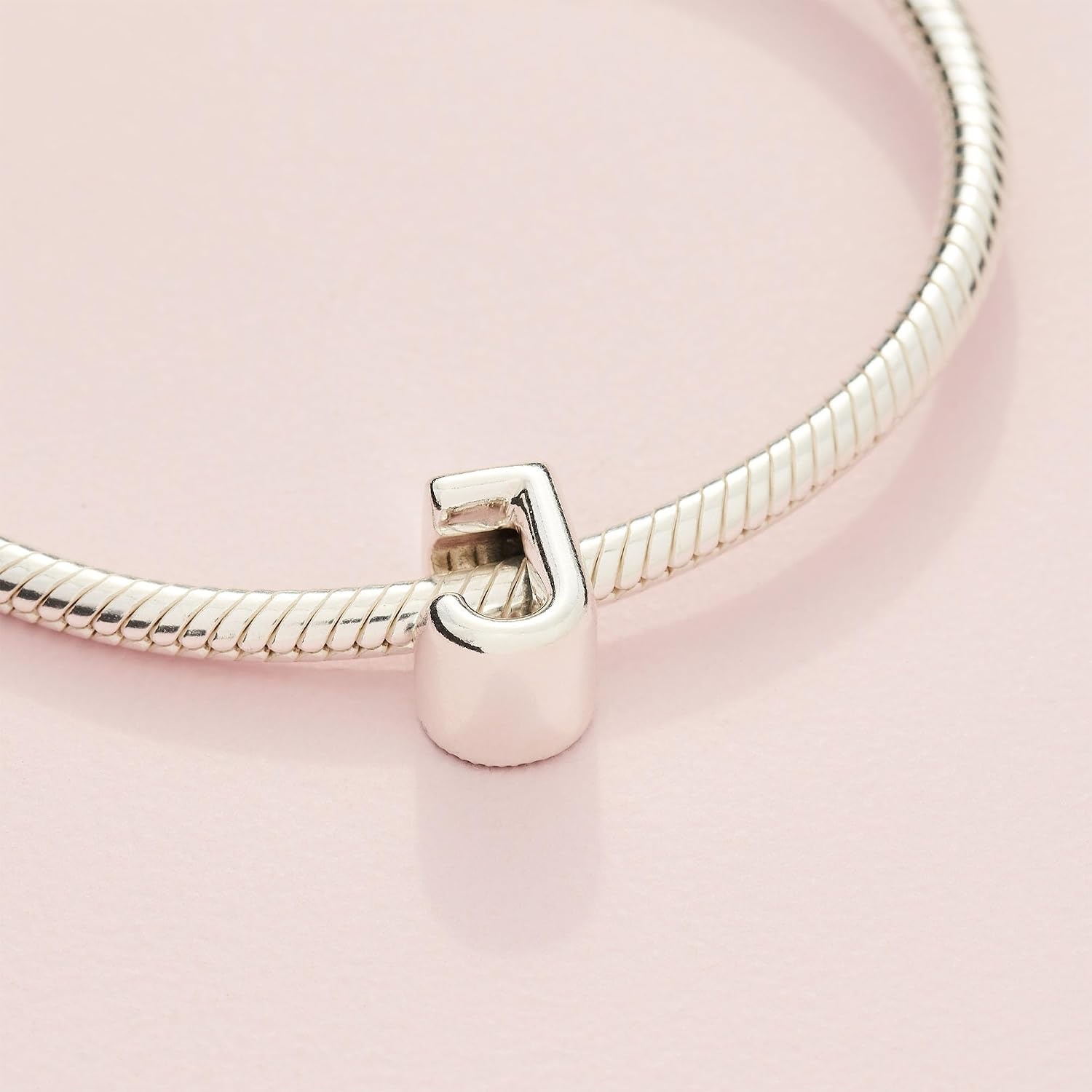 image:imagePandora Alphabet Charm Compatible Moments Gift for Her Made with Sterling Silver with Gift BoxLetter J