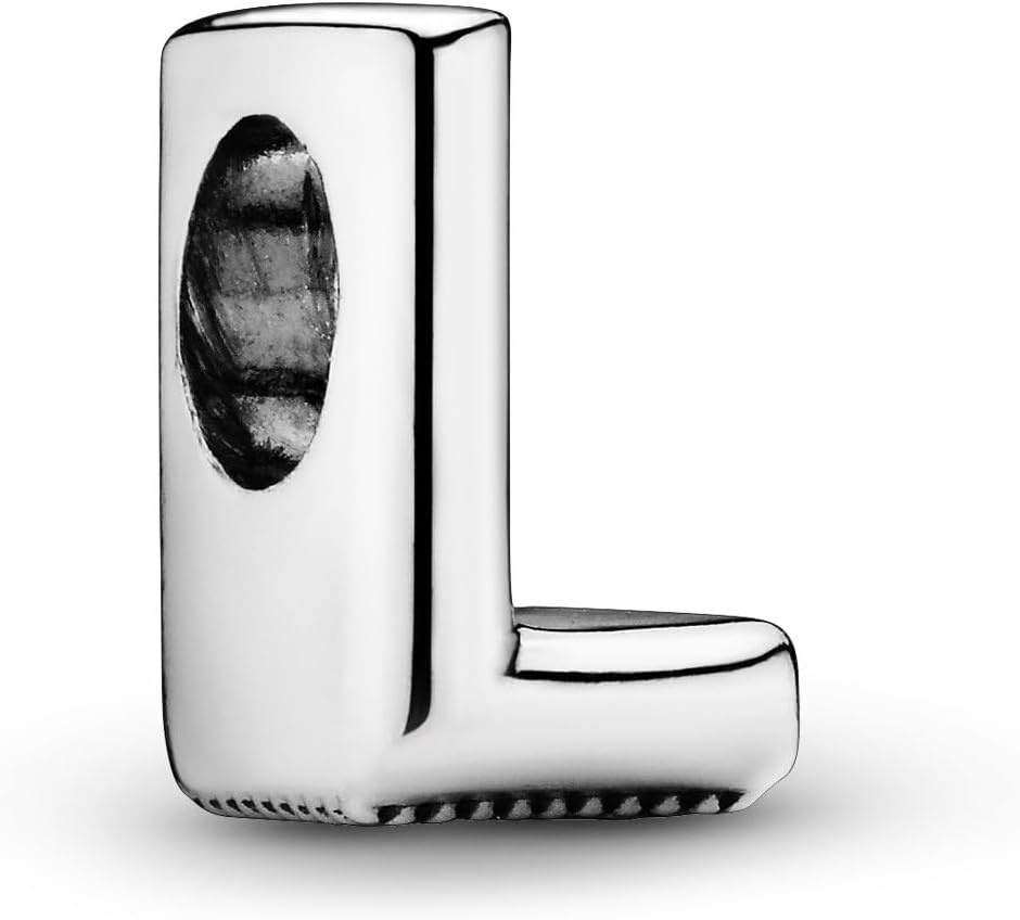 image:imagePandora Alphabet Charm Compatible Moments Gift for Her Made with Sterling Silver with Gift BoxLetter L