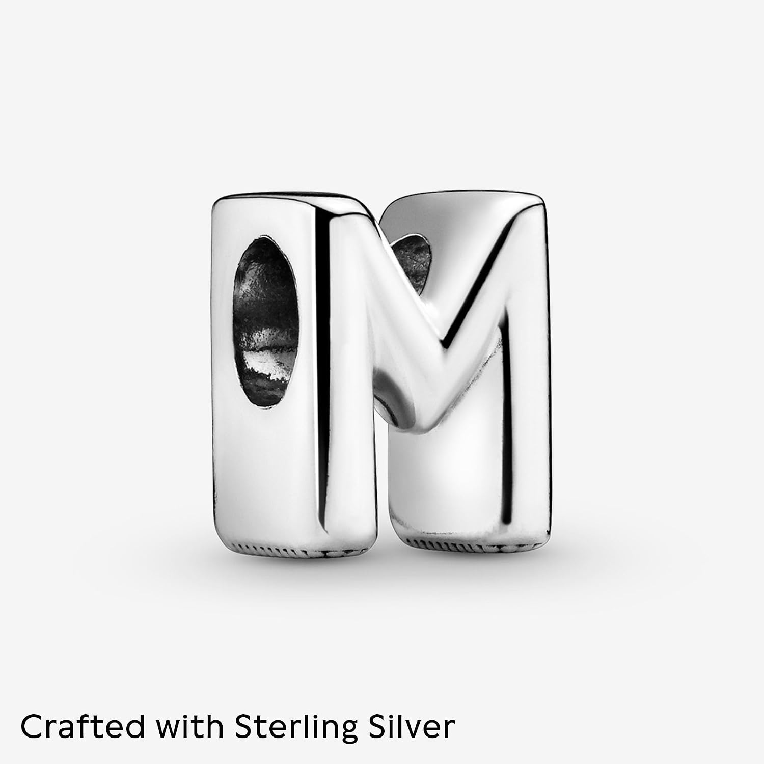 image:imagePandora Alphabet Charm Compatible Moments Gift for Her Made with Sterling Silver with Gift BoxLetter M