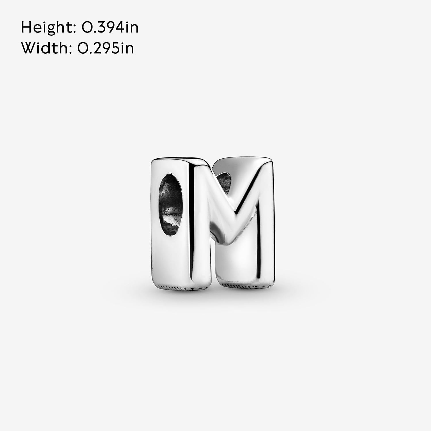 image:imagePandora Alphabet Charm Compatible Moments Gift for Her Made with Sterling Silver with Gift BoxLetter M