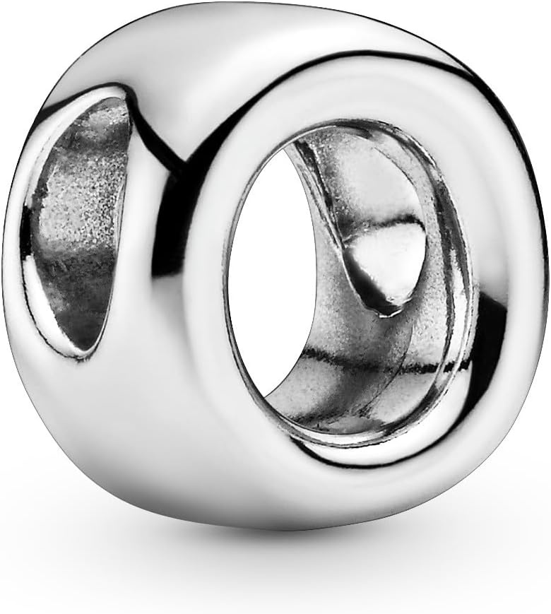 image:imagePandora Alphabet Charm Compatible Moments Gift for Her Made with Sterling Silver with Gift BoxLetter O