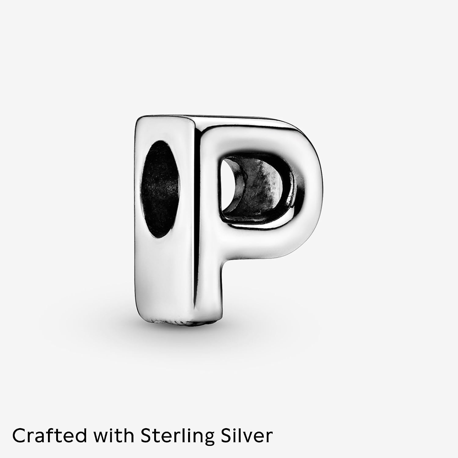 image:imagePandora Alphabet Charm Compatible Moments Gift for Her Made with Sterling Silver with Gift BoxLetter P