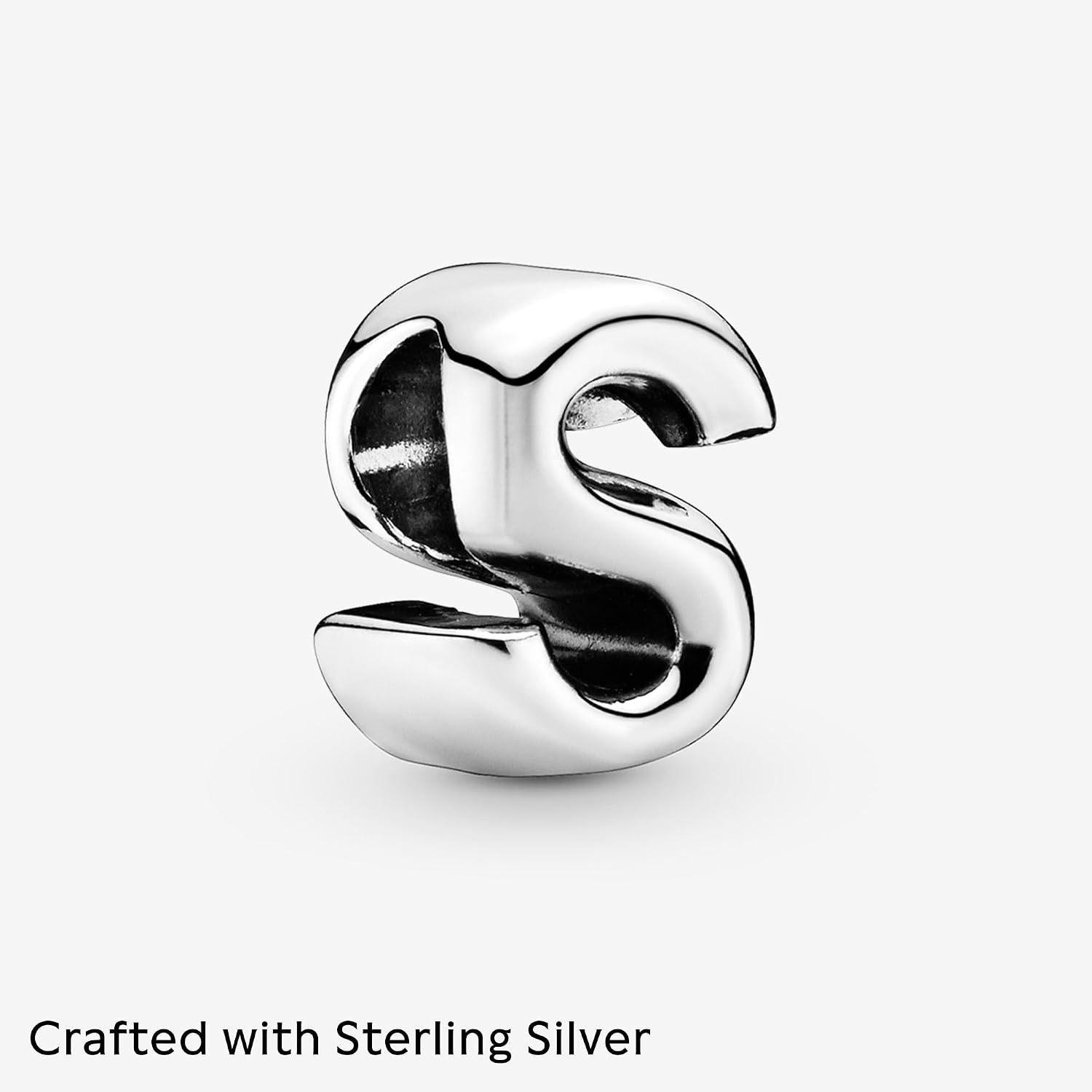 image:imagePandora Alphabet Charm Compatible Moments Gift for Her Made with Sterling Silver with Gift BoxLetter S