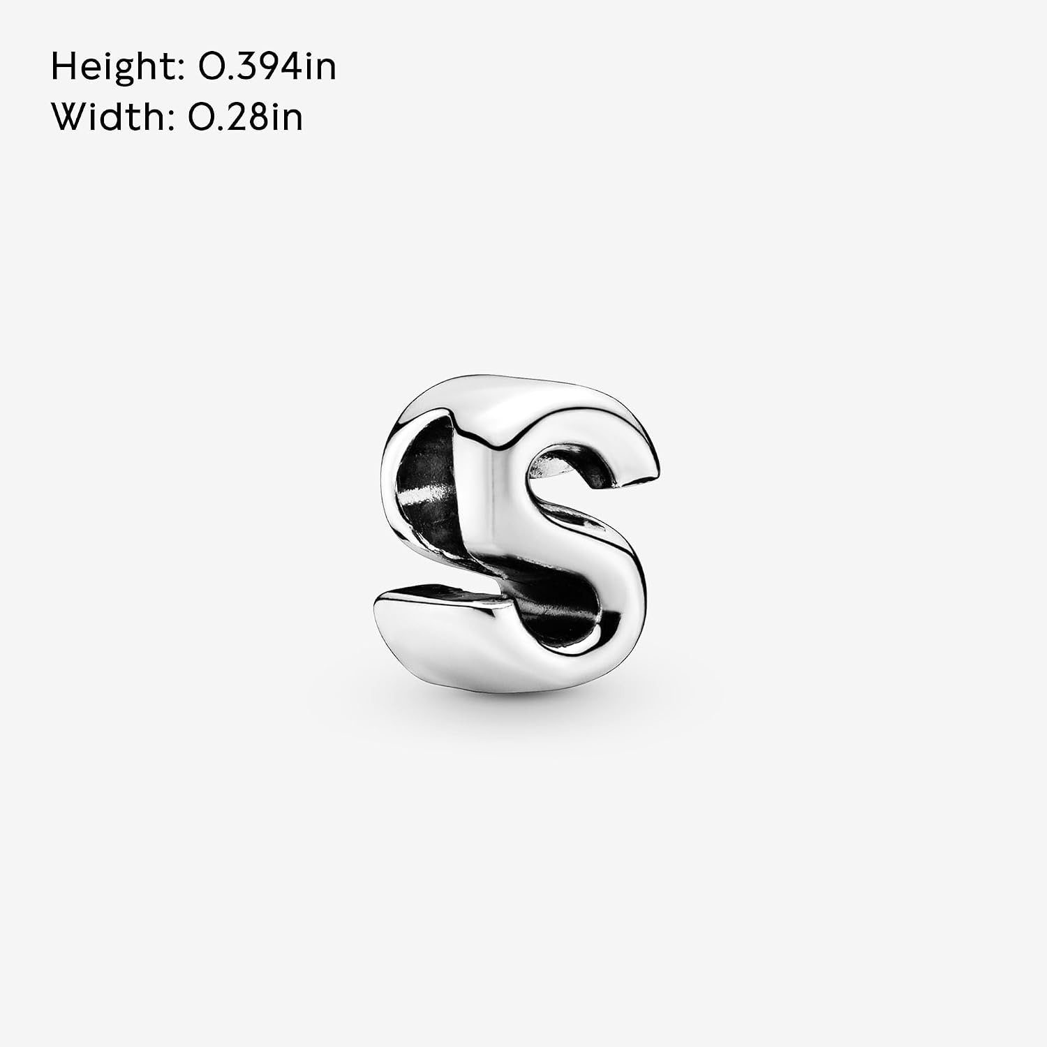 image:imagePandora Alphabet Charm Compatible Moments Gift for Her Made with Sterling Silver with Gift BoxLetter S