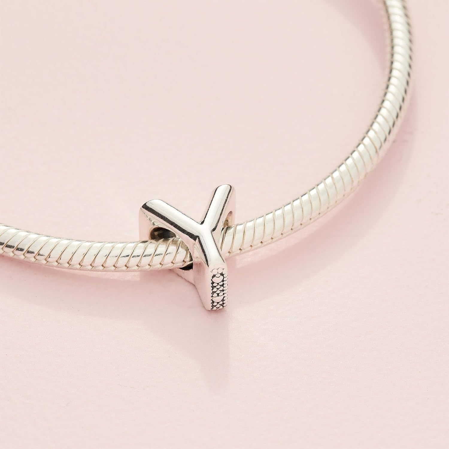 image:imagePandora Alphabet Charm Compatible Moments Gift for Her Made with Sterling Silver with Gift BoxLetter Y