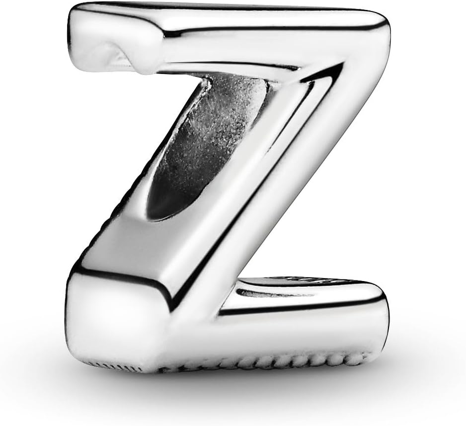 image:imagePandora Alphabet Charm Compatible Moments Gift for Her Made with Sterling Silver with Gift BoxLetter Z