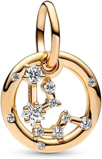 image:imagePandora Aquarius Zodiac Dangle Charm Gift for Her Shine with Cubic Zirconia with Present Box