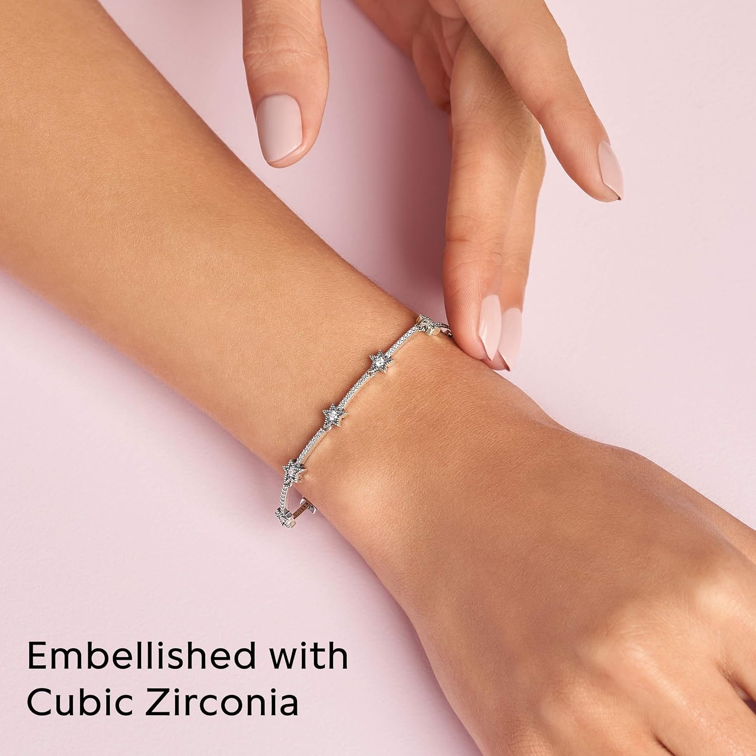 image:imagePandora Celestial Stars Bracelet Gift for Her Sterling Silver amp Cubic Zirconia Bracelet for Women With Gift Box63 Inches