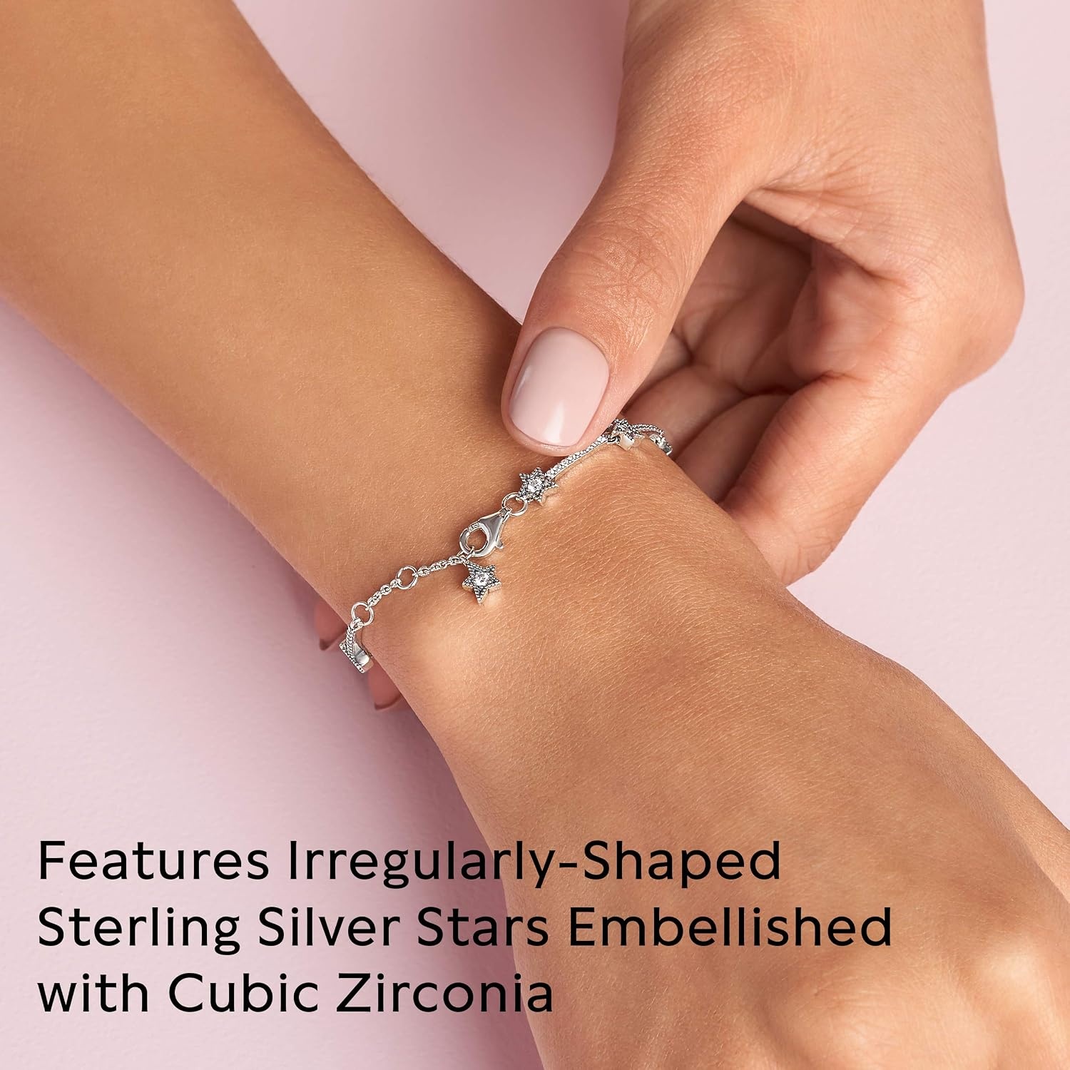 image:imagePandora Celestial Stars Bracelet Gift for Her Sterling Silver amp Cubic Zirconia Bracelet for Women With Gift Box63 Inches