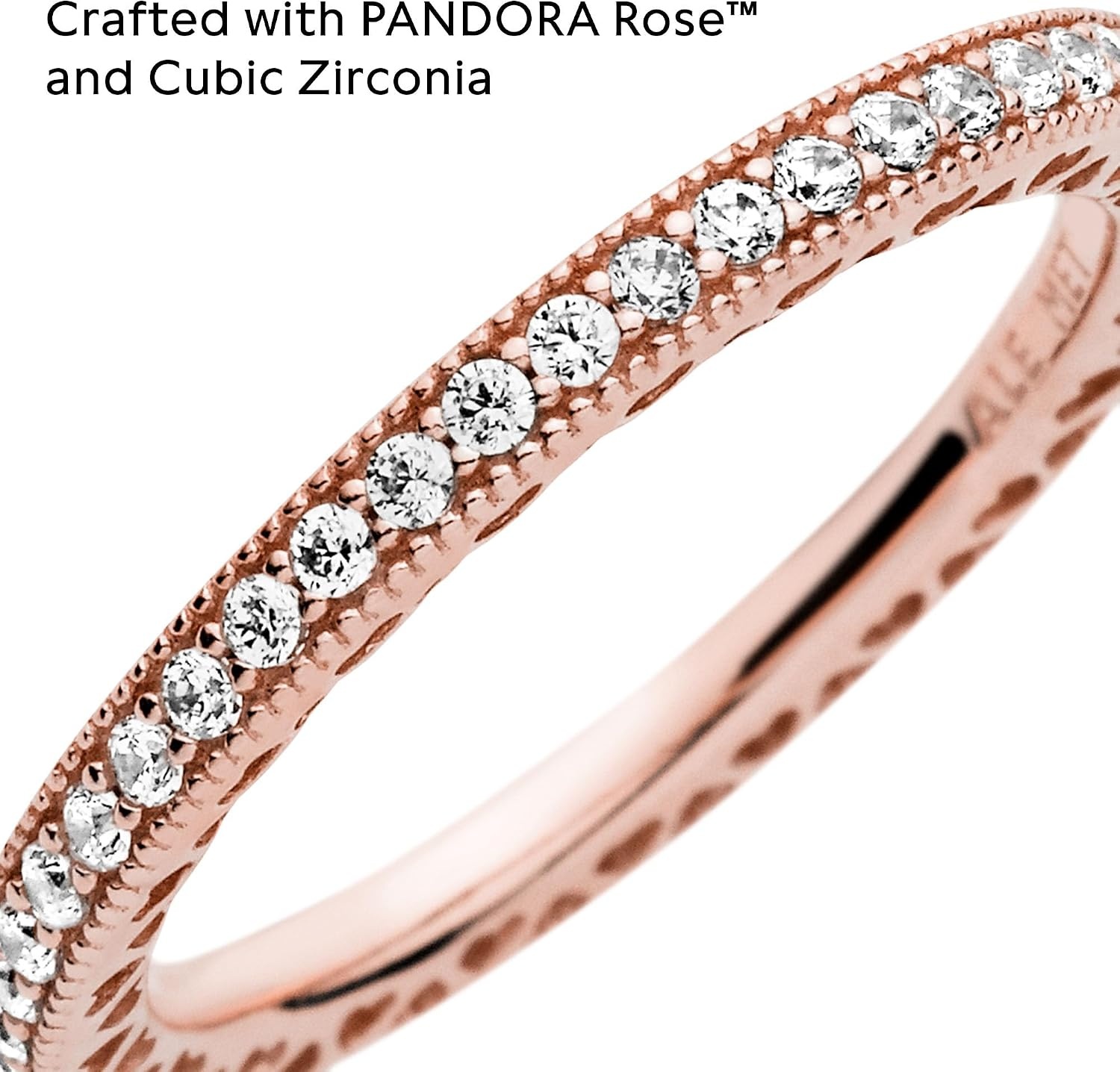 image:imagePandora Halo Sparkle amp Hearts Ring Ring for Women with Cubic Zirconia Layering or Stackable Ring Gift for Her With Gift BoxRose Gold