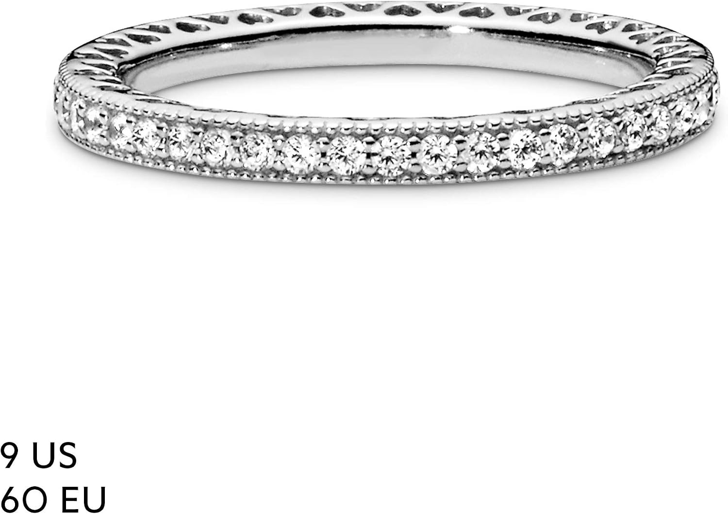 image:imagePandora Halo Sparkle amp Hearts Ring Ring for Women with Cubic Zirconia Layering or Stackable Ring Gift for Her With Gift BoxSterling Silver