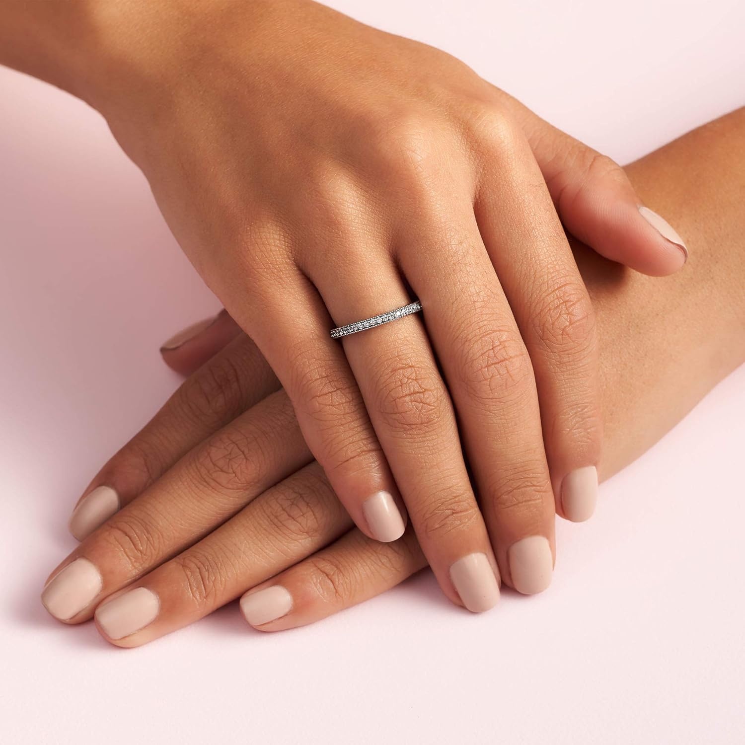image:imagePandora Halo Sparkle amp Hearts Ring Ring for Women with Cubic Zirconia Layering or Stackable Ring Gift for Her With Gift BoxSterling Silver