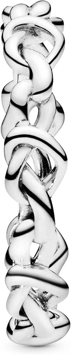 image:imagePandora Knotted Hearts Ring Symbol of Unbreakable Love Promise Ring for Women Layering or Stackable Ring With Gift Box