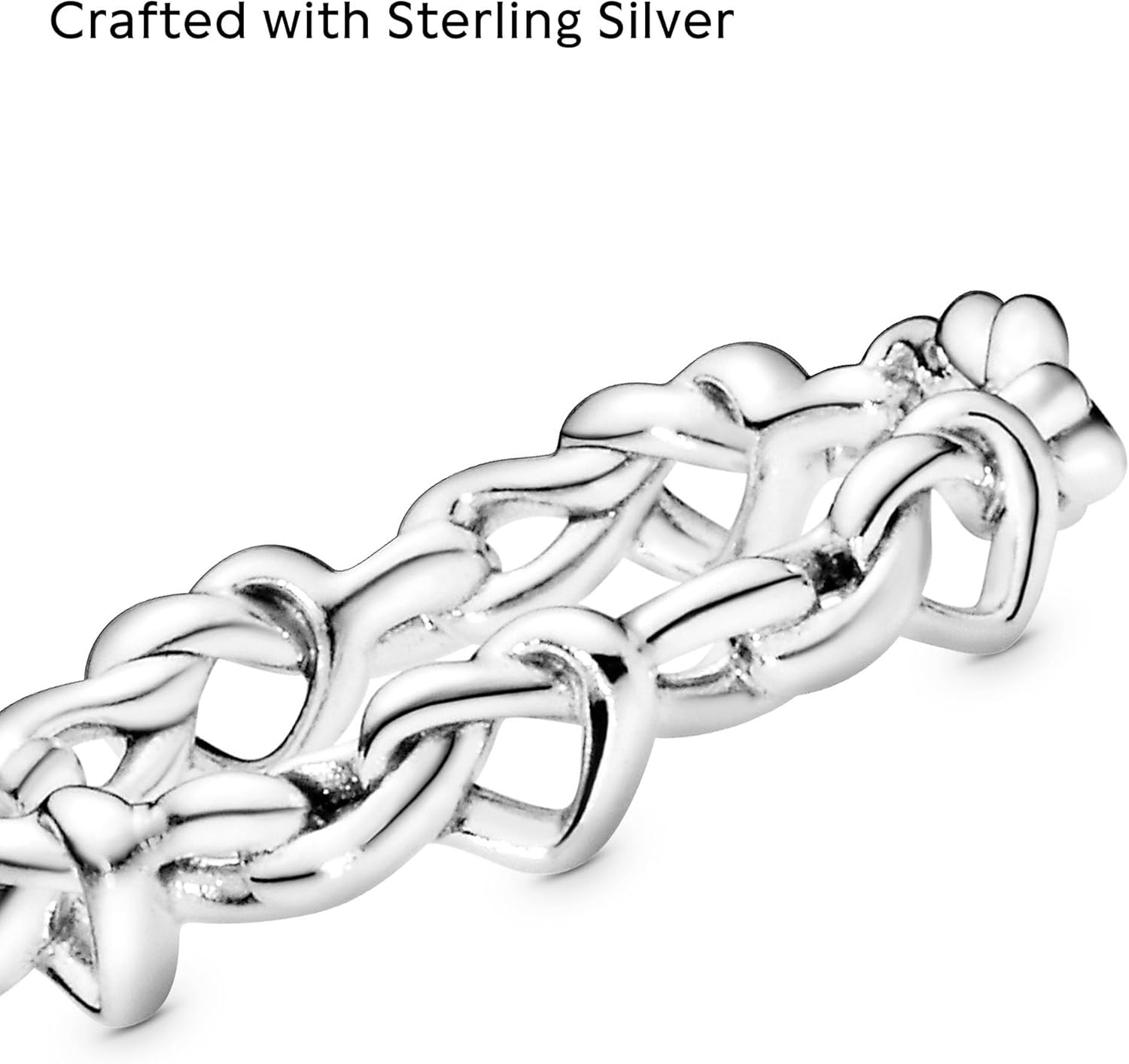 image:imagePandora Knotted Hearts Ring Symbol of Unbreakable Love Promise Ring for Women Layering or Stackable Ring With Gift Box