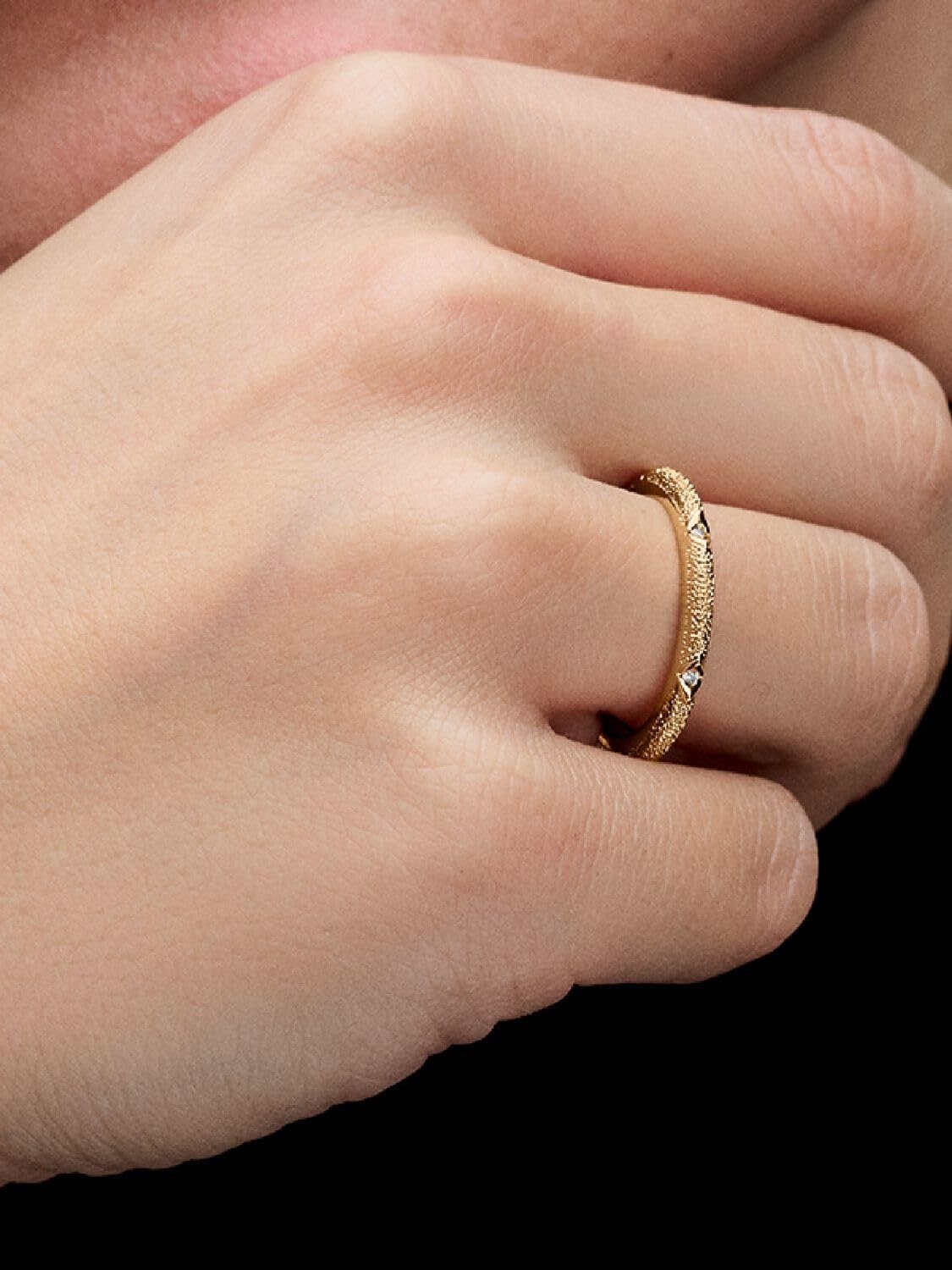 image:imagePandora Me Texture amp Stones Ring 14k GoldPlated Ring with Cubic Zirconia Gift for Women Includes Gift Box10