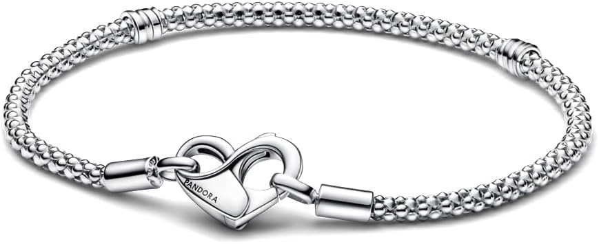 image:imagePandora Moments Studded Chain Bracelet Compatible Moments Charms Gift for Her Sterling Silver With Gift Box75 Inches