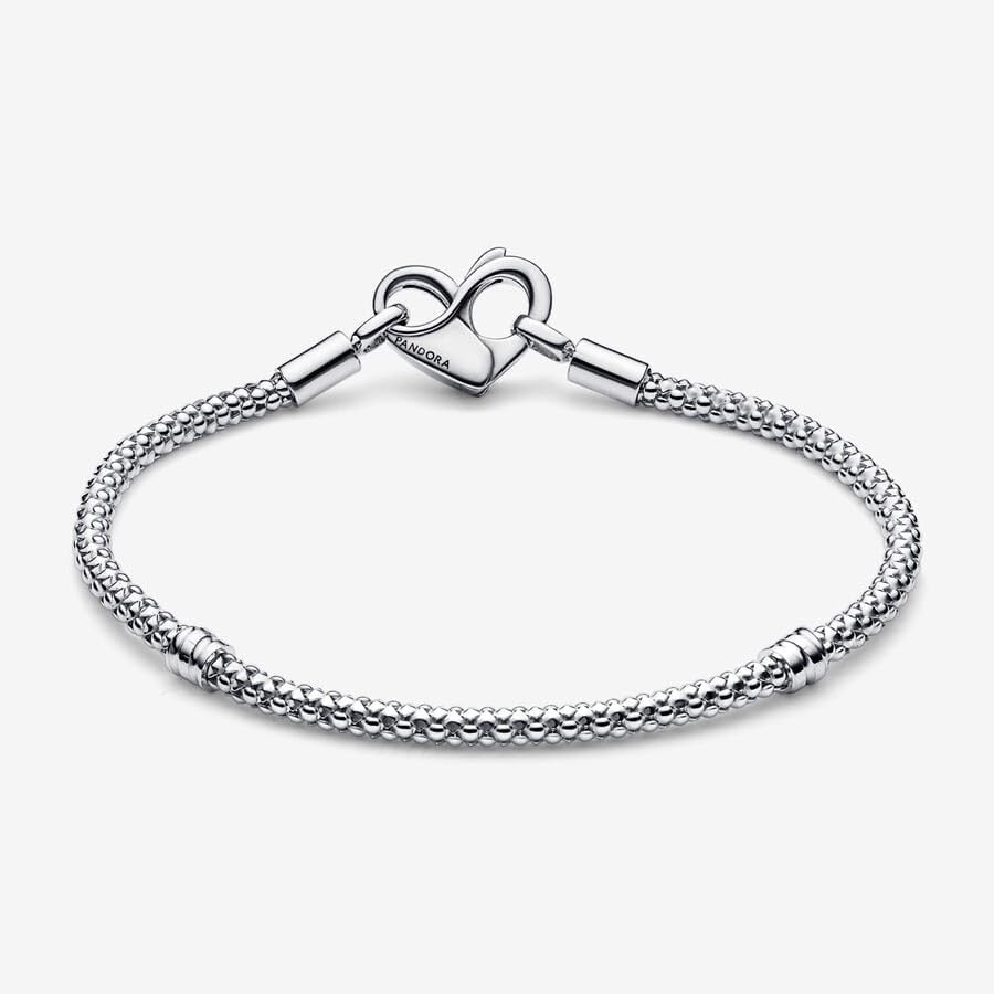 image:imagePandora Moments Studded Chain Bracelet Compatible Moments Charms Gift for Her Sterling Silver With Gift Box90 Inches
