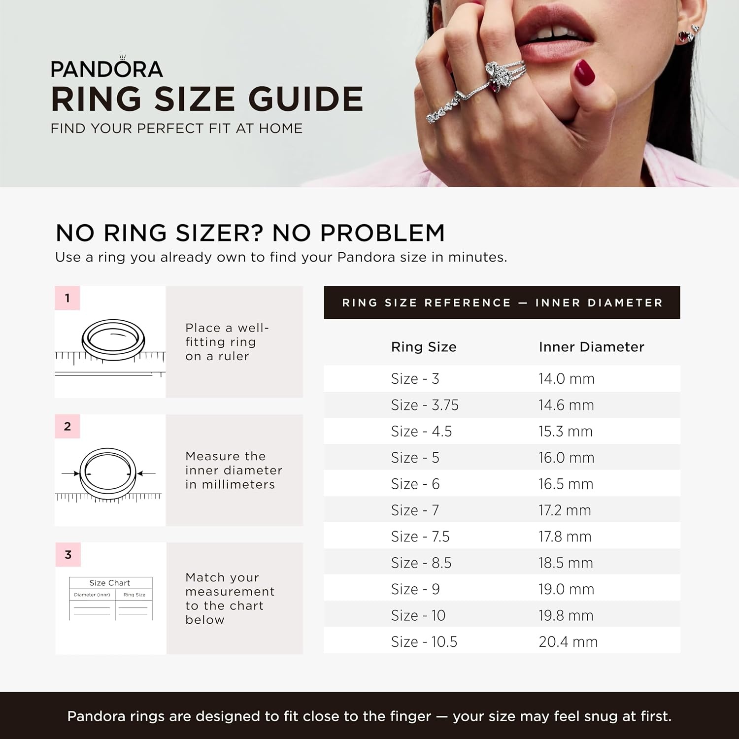 image:imagePandora Polished Wishbone Ring Minimalist Chevron Shape Ring Stackable Sterling Silver Ring for Women Gift for Her Sterling Silver With Gift Box