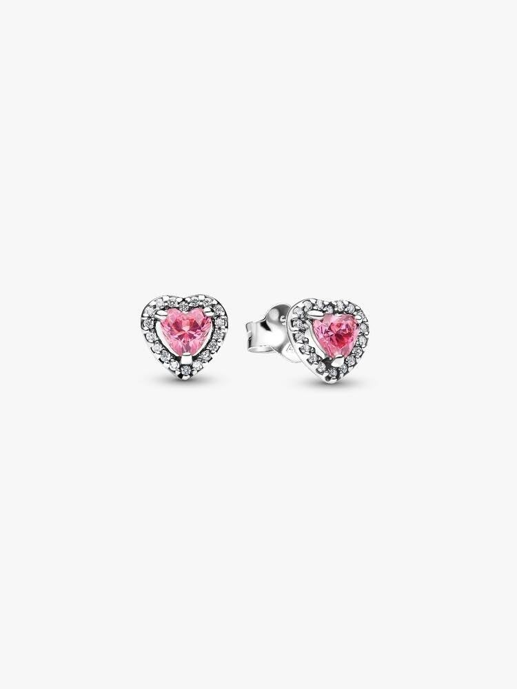 image:imagePandoraPandora Elevated Pink Heart Stud EarringsSterling silverWith Gift Box
