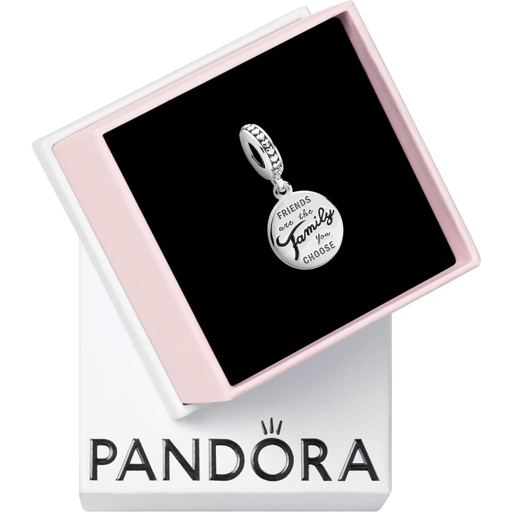 image:imagePANDORA Friends Are Family Dangle Charm Compatible with PANDORA Moments Jewelry for Women Gift for Her Made with Sterling Silver amp Enamel With Gift Box