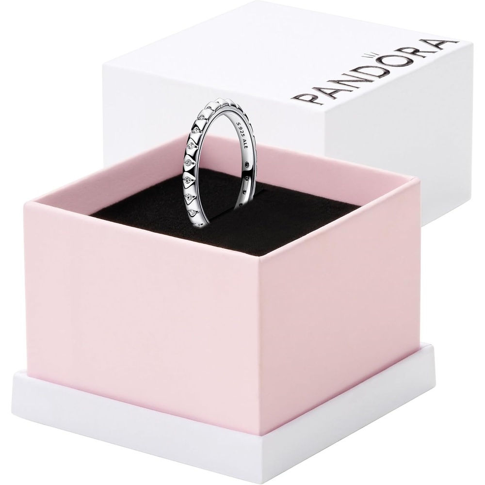 image:imagePANDORA ME Pyramids Ring  Silver Ring for Women  Sterling Silver with Cubic Zirconia  Gift for Her  With Gift Box