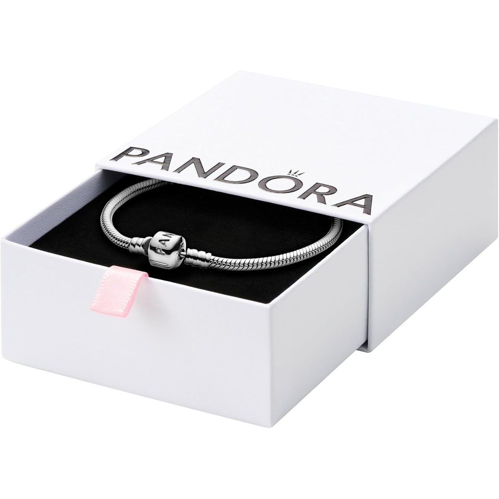 image:imagePANDORA Moments Barrel Clasp Snake Chain Bracelet Bracelet for Women With Gift BoxGold