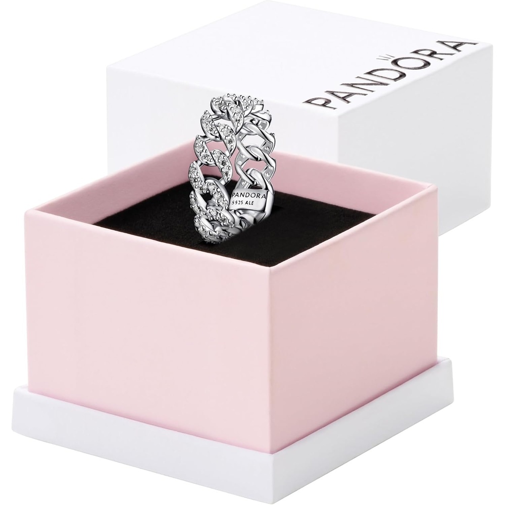 image:imagePANDORA Pav Cuban Chain Ring
