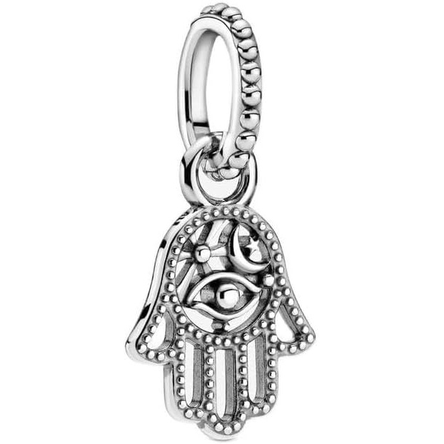 image:imagePANDORA Protective Hamsa Hand Dangle Charm Compatible Moments Gift for Her Made with Sterling Silver with Gift Box