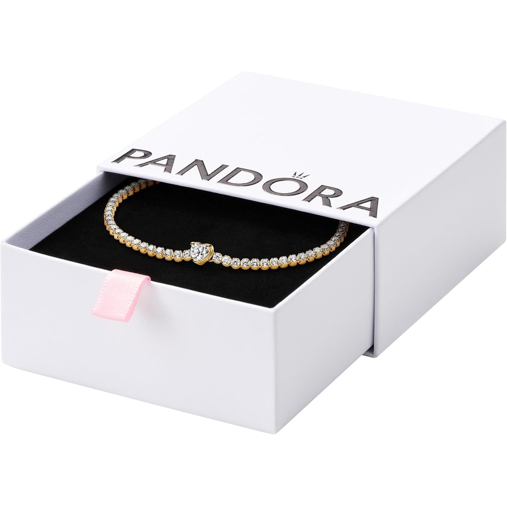 image:imagePANDORA Sparkling Heart Tennis BraceletGold