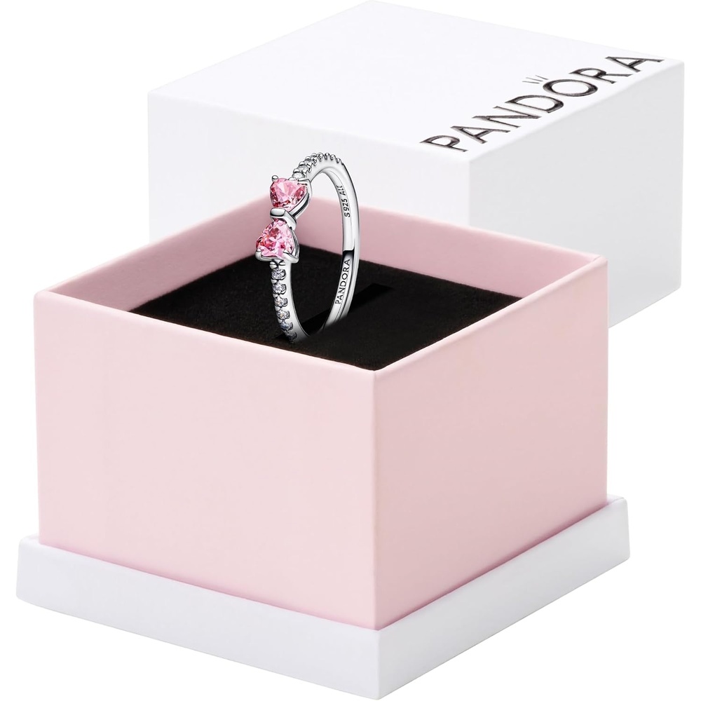 image:imagePANDORA Sparkling Pink Bow Ring