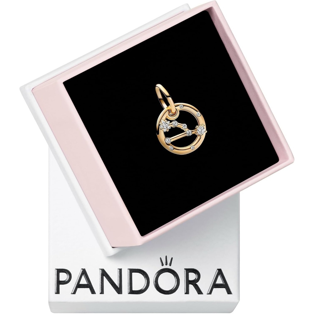 image:imagePANDORA Taurus Zodiac Dangle Charm  Gift for Her  Compatible ME Moments Shine with Cubic Zirconia  With Gift Box