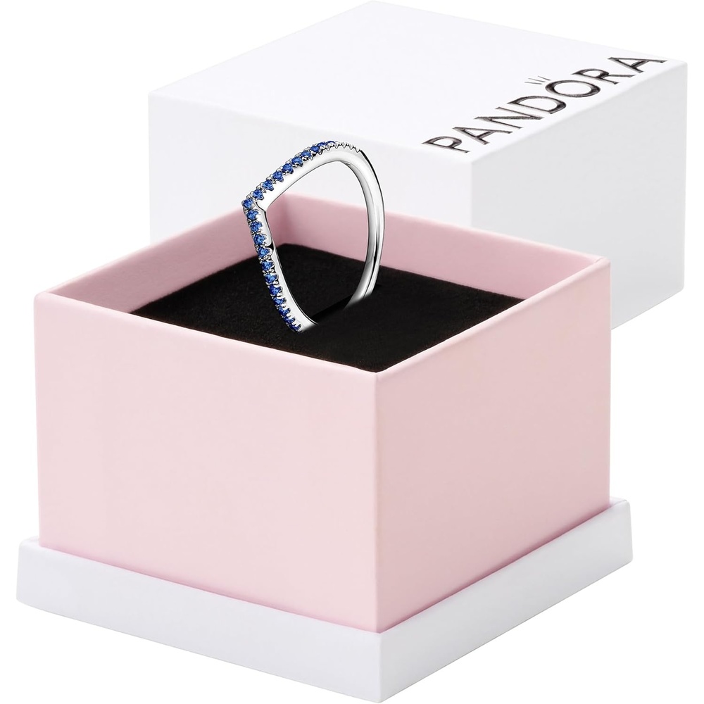 image:imagePANDORA Timeless Wish Sparkling Ring Layering or Stackable Ring Sterling Silver with ManMade Crystals Gift for Her Jewelry for Women with Gift Box