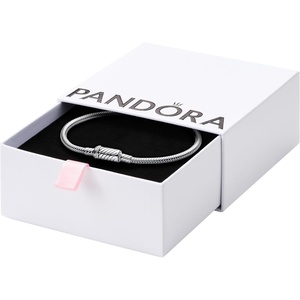 PADNORA Moments Easy-Close Magnetic Clasp Snake Chain Bracelet – Sterling Silver Bracelet – Jewelry for Women – Includes Gift Box(19.0 Centimeters)