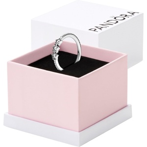 PANDORA Celestial Stars Ring – Silver Ring for Women – Layering or Stackable Ring – Sterling Silver with Clear Cubic Zirconia – Gift for Her – With Gift Box