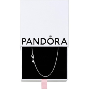 PANDORA Classic Chain Necklace – Stunning Women’s Jewelry – Gift for Her – Sterling Silver Adjustable Classic Necklace – With Gift Box – 17.7″